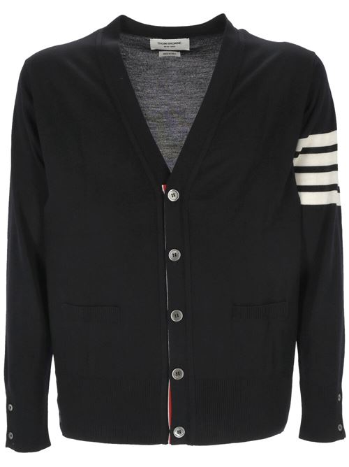 V-neck cardigan THOM BROWNE | MKC002AY1014415